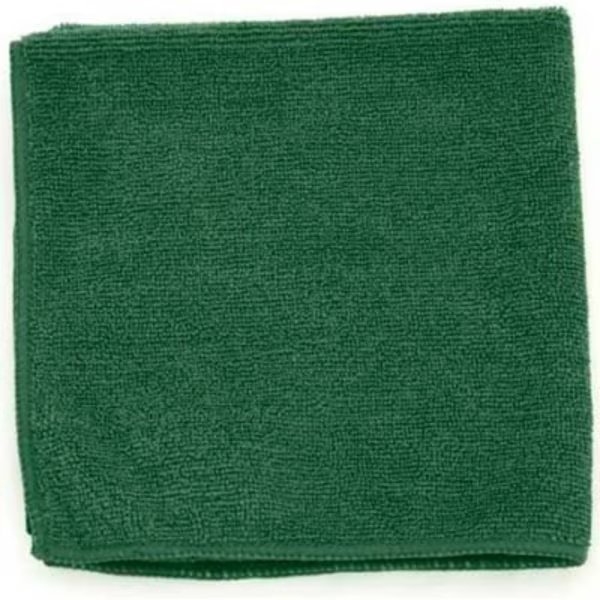 Microworks Microfiber Towel 12in x 12in 330GSM, Dark Green 12 Towels/Pack -, Hospeco, Mfr#: 2502-DWG-DZ